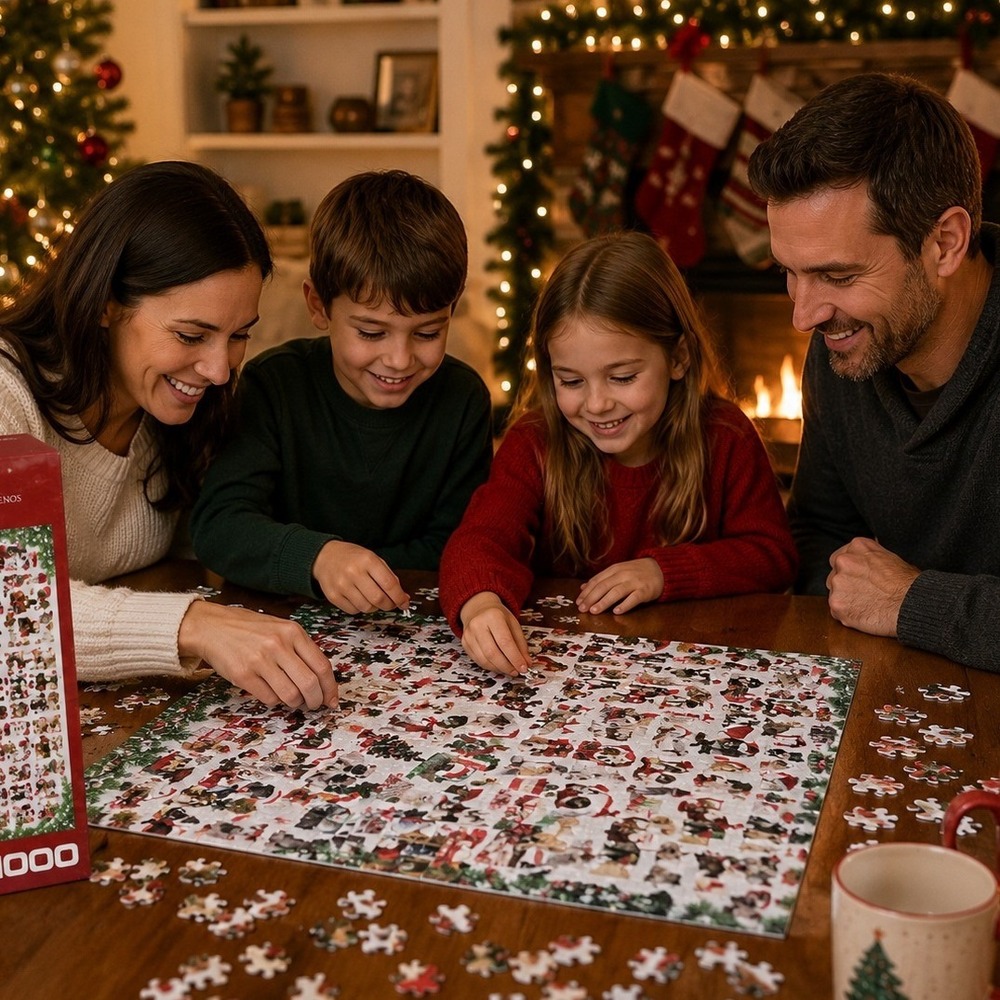 Eurographics‎ Holiday Dogs 1000 Piece Jigsaw Puzzle Christmas Dogs New Sealed